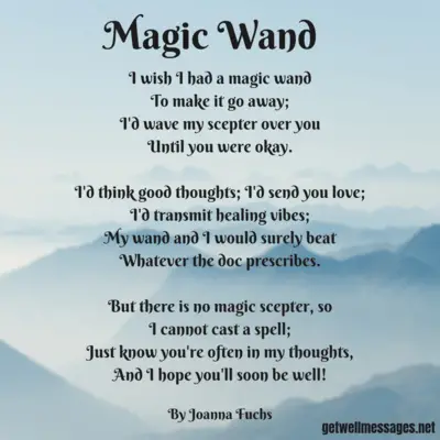 magic wand get well poem